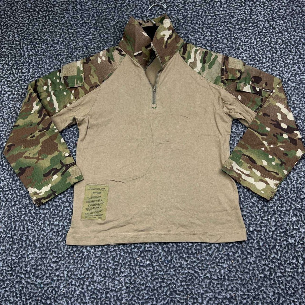 Emersongear Kids Tactical Combat Shirt Multicam Camo 1/4 Zip Size 13-14 Years